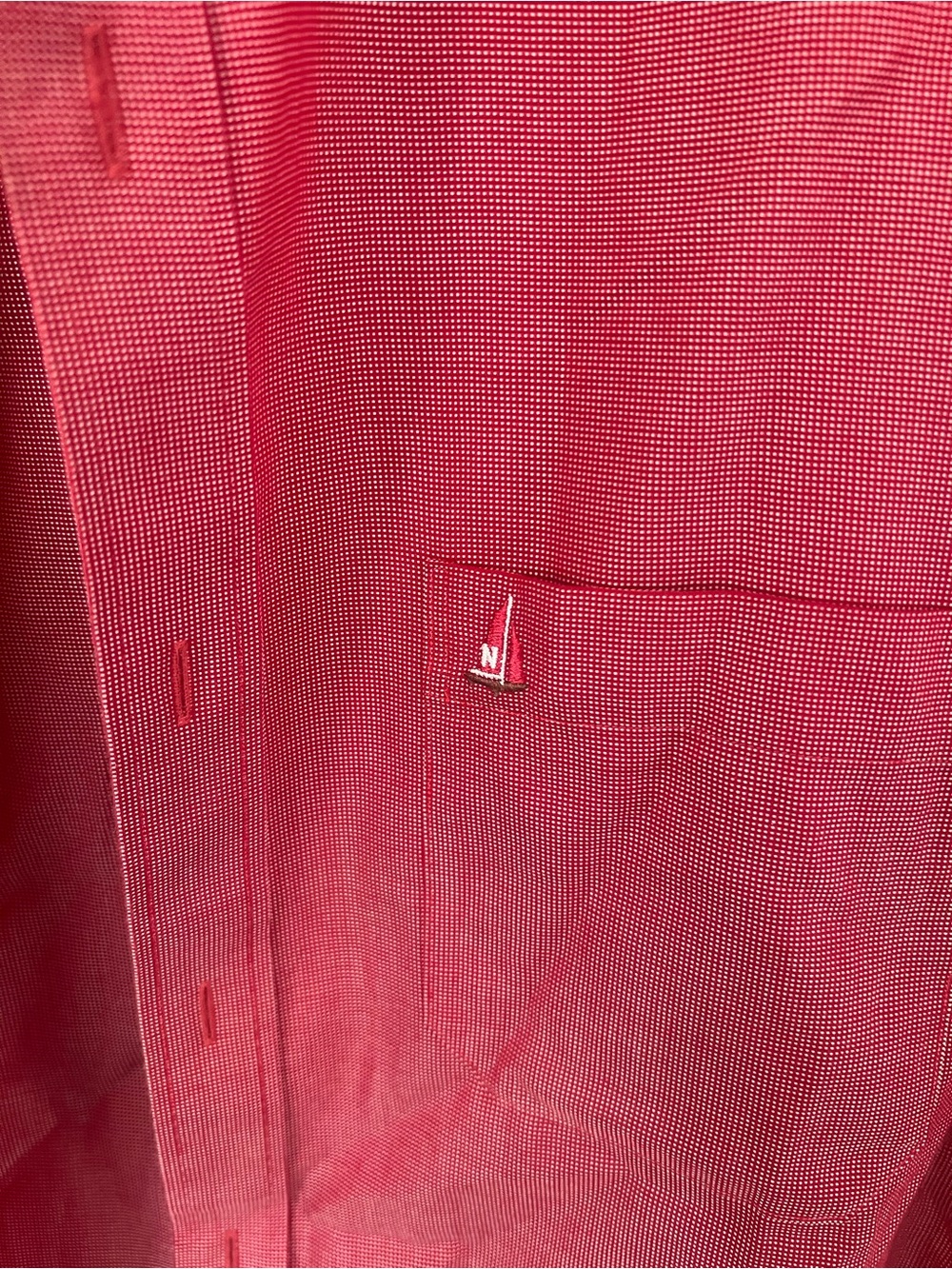 Nordstrom Men's Short-Sleeve Button-Down Shirt in Red - Picture 2 of 4